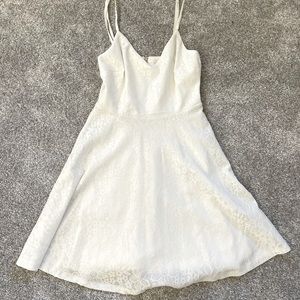Lulu’s White Lace Mini Dress New
